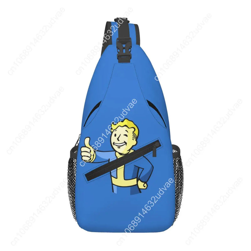 Fallout Vault-Tec Crossbody Sling Bag - Travel Chest Pack for Hiking & Gaming
