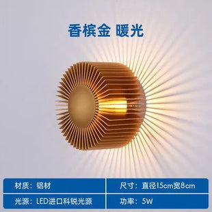 DecorBites™ LED Aluminum Wall Lamp: Modern Minimalist Art Decor for Living Bedroom Hotel Decorbites