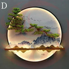 D / Dia 80cm / Dimmable warm light|Black border