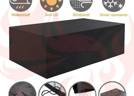 Outdoor Furniture Covers Waterproof Rain Snow Dust Wind-Proof Anti-UV Oxford Fabric Garden Lawn Patio Furniture Covers 40 Size - Phoenix Fire Art Store