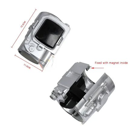 Fallout Vault 33 Hank Cosplay Costume - Blue Jumpsuit Uniform with Arm Props