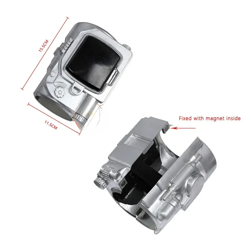 Fallout Vault 33 Hank Cosplay Costume - Blue Jumpsuit Uniform with Arm Props