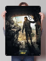 Fallout TV Series Metal Poster - Vault-Tec Gaming Wall Art Decor | Custom Tin Signs for Man Cave