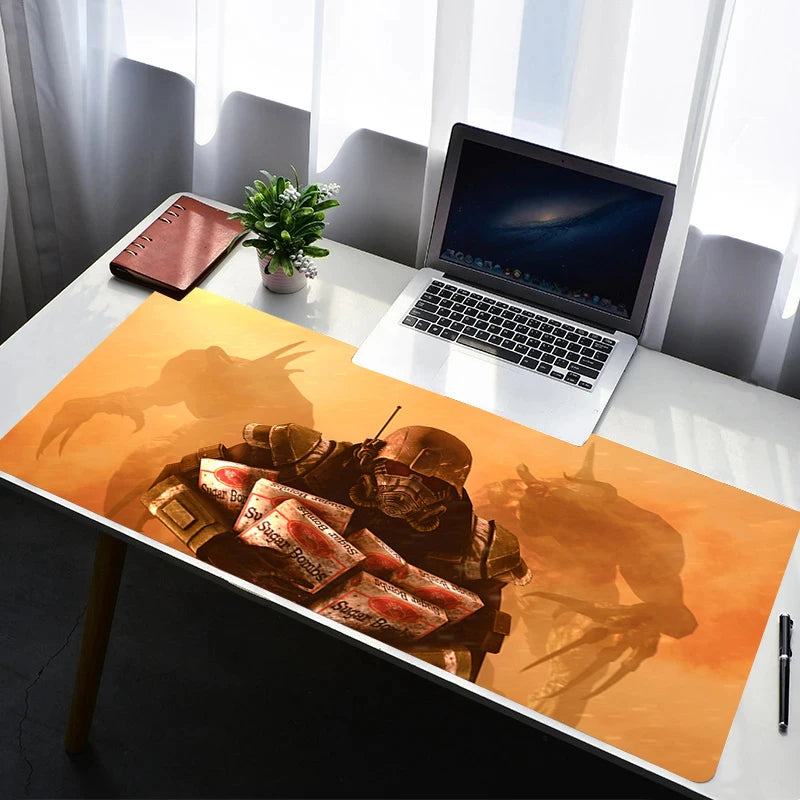 Fallout Gaming Mouse Pad - XXL 900x400mm Desk Mat | Non-Slip Wasteland Design