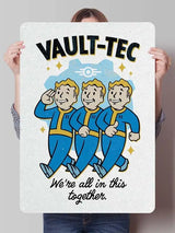 Fallout TV Series Metal Poster - Vault-Tec Gaming Wall Art Decor | Custom Tin Signs for Man Cave