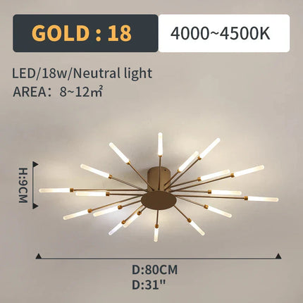DecorBites™ LED Fireworks Pendant Lamps - Modern Living Room Bedroom Chandelier Lighting Decorbites