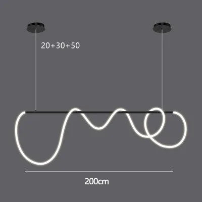 DecorBites™ LED Long Hose Chandelier for Dining Room Kitchen Bar Pendant Lamp Decorbites