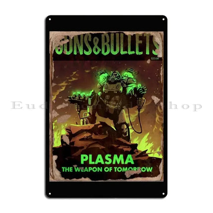 Brotherhood of Steel Metal Sign - Enlist Now Fallout Poster - Exclusive Megapanda687 Design