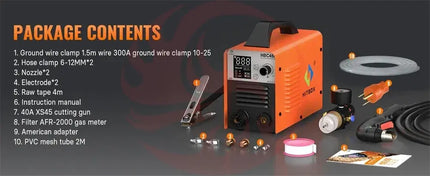 HITBOX 45A Plasma Cutter - Non-HF Non-Touch IGBT Inverter with Smart LED Display for DIY & Workshop Cutting - Phoenix Fire Art Store