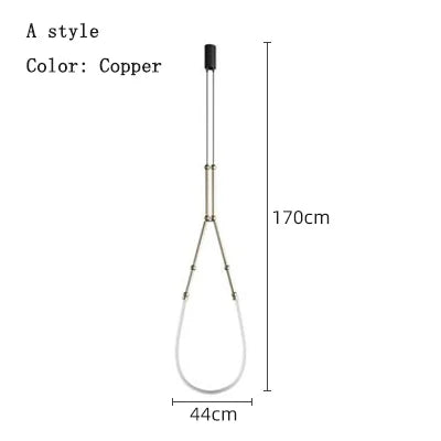 DecorBites™ Linear Creative Chandelier: Nordic LTalian Designer, Modern Lighting for Living Room, Lobby, Bedroom, Restaurant Decorbites