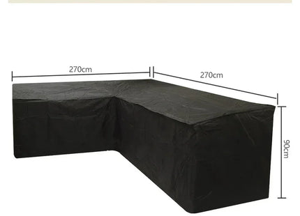 Black Outdoor Furniture Covers Waterproof Rain Snow Dust Wind-Proof Anti-UV Polyester Fiber Garden Lawn Patio Furniture Covers - Phoenix Fire Art Store