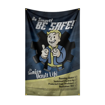 Fallout Flag 3x5ft - Vault-Tec Banner