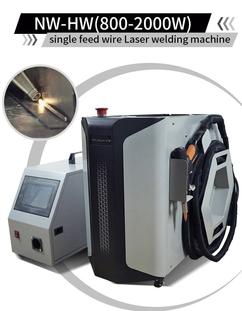 800-1500W 3-in-1 Fiber Laser Welding Machine - Air Cooled Metal Welder with Cutting & Cleaning