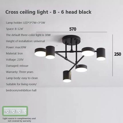 DecorBites™ LED Ceiling Chandelier: Modern Light Fixture for Living Room, Bedroom, Hall - Indoor Home Decor Decorbites