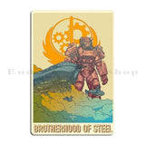 Brotherhood of Steel Metal Sign - Enlist Now Fallout Poster - Exclusive Megapanda687 Design