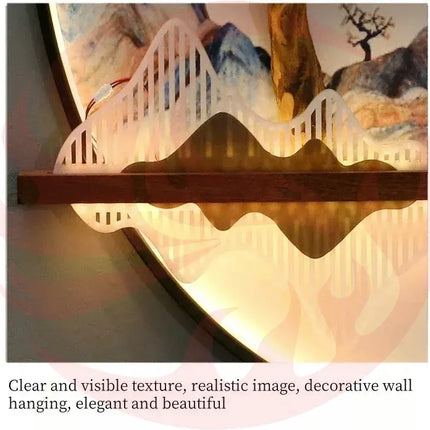 3D LED Wall Art Light - Round Sculptural Design