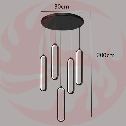 DecorBites™ LED Pendant Chandeliers for Living Room Staircase Indoor Lighting Decorbites