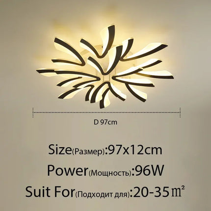 DecorBites™ LED Ceiling Chandelier with Remote Control for Home Décor Decorbites