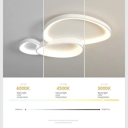 DecorBites™ LED Ceiling Chandelier Lights with Remote Control for Living Room, Bedroom, Dining Room Decorbites