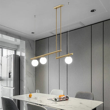 DecorBites™ Linear Minimalist Chandelier Pendant Light for Living Room, Dining Table Ceiling Decor Decorbites