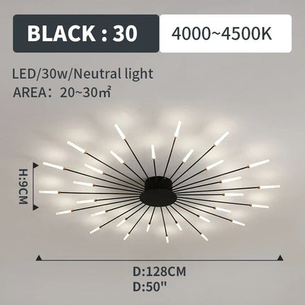 DecorBites™ LED Fireworks Pendant Lamps - Modern Living Room Bedroom Chandelier Lighting Decorbites