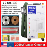 2000W Laser Cleaning Machine - 300MM Width Rust Removal Tool for Metal Surfaces