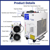 2000W Laser Cleaning Machine - 300MM Width Rust Removal Tool for Metal Surfaces