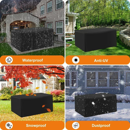 210D Outdoor Furniture Cover Waterproof Terrace Garden Cover Rain And Snow Table Sofa Chair Protective Cover Dust Cover - Phoenix Fire Art Store