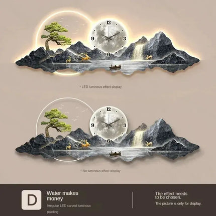 Nordic LED Wall Clock - Silent Modern Home Decor