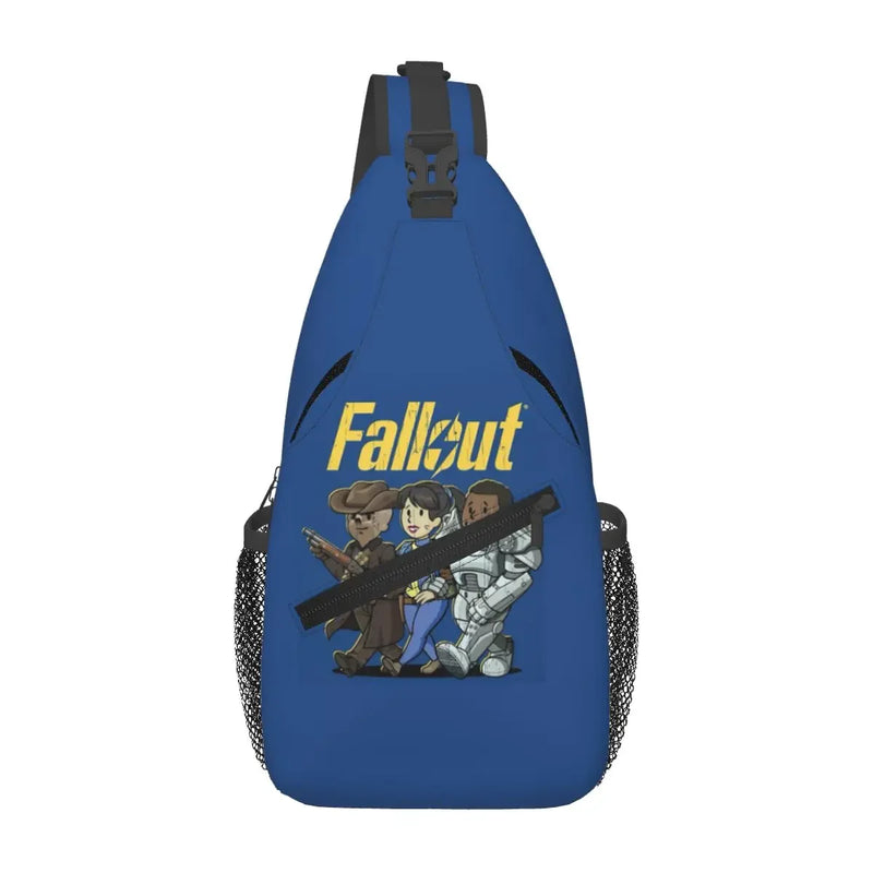 Fallout Vault-Tec Crossbody Sling Bag - Travel Chest Pack for Hiking & Gaming