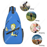 Fallout Vault-Tec Crossbody Sling Bag - Travel Chest Pack for Hiking & Gaming