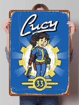 Fallout TV Series Metal Poster - Vault-Tec Gaming Wall Art Decor | Custom Tin Signs for Man Cave