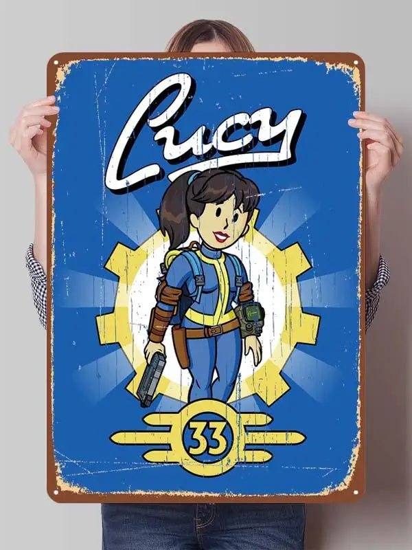 Fallout TV Series Metal Poster - Vault-Tec Gaming Wall Art Decor | Custom Tin Signs for Man Cave