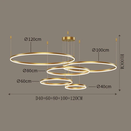 DecorBites™ LED Pendant Chandeliers for Staircase & Living Room Lighting Decorbites