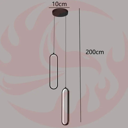 DecorBites™ LED Pendant Chandeliers for Living Room Staircase Indoor Lighting Decorbites
