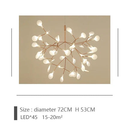 DecorBites™ Luxe Chandelier: Modern Nordic Ceiling Light for Living & Dining Room Decorbites