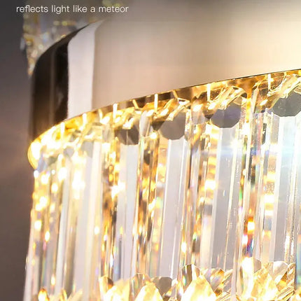 DecorBites™ Luxe Crystal Ceiling Chandelier - Elegant Home Decor Hanging Light for Living Room Decorbites