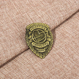 Nick Valentine Detective Agency Brooch - Fallout Cosplay Pin Badge