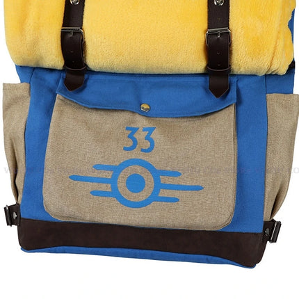 Fallout Lucy Vault 33 Cosplay Backpack with Blanket - Survivor Costume Accessory