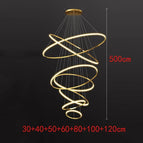 gold 7 rings / APP with RC Dimmable