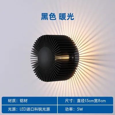 DecorBites™ LED Aluminum Wall Lamp: Modern Minimalist Art Decor for Living Bedroom Hotel Decorbites