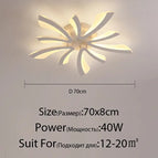 White 70cm 5 Heads / RC With Dimmable
