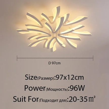 DecorBites™ LED Ceiling Chandelier with Remote Control for Home Décor Decorbites