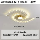 43 heads / Black / 220V | Warm White