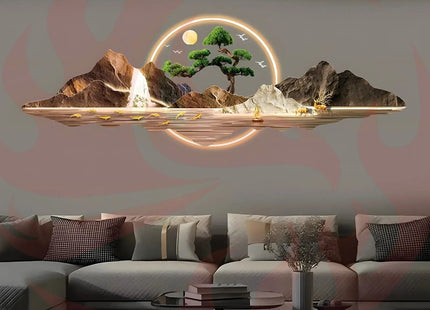 Acrylic LED Wall Art Light | Carved Decor Panel - Phoenix Fire Art Store