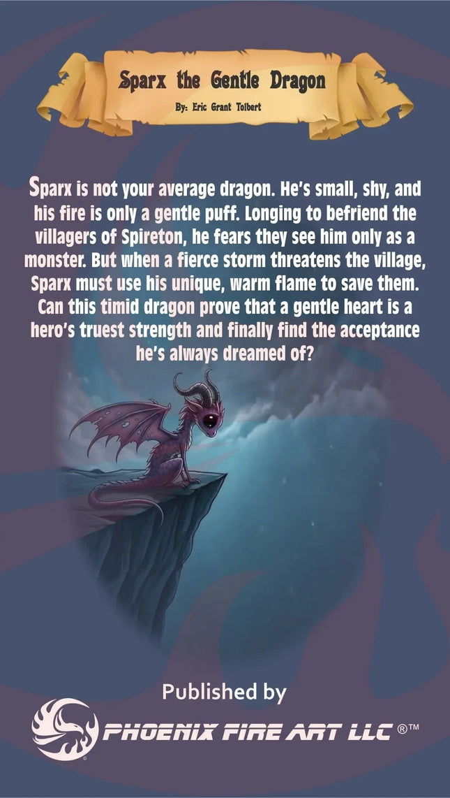 Sparx the Gentle Dragon - Phoenix Fire Art Store