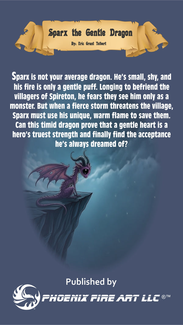Sparx the Gentle Dragon - Phoenix Fire Art Store