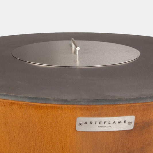 Arteflame Stainless Steel Grill Lid: Protect and Maintain Your Grill (10”Ø) For 20" Arteflame Grills - Phoenix Fire Art Store