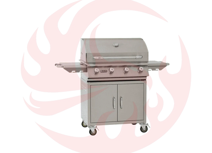 Bull Outlaw 30-Inch 4-Burner Freestanding Gas Grill - Phoenix Fire Art Store
