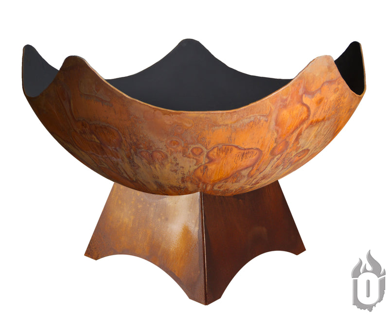 "Stellar" Artisan Fire Bowl with Standard Base (Made In USA) - Phoenix Fire Art Store